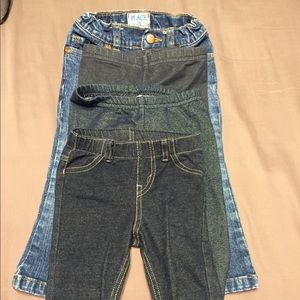 Bundle of girl 24 month jeans/jeggings.